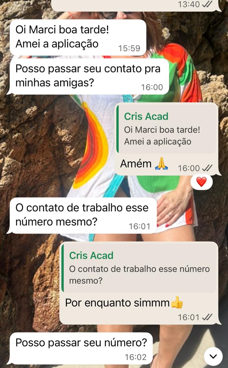 Depoimento de cliente satisfeita